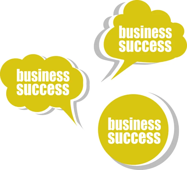Sukcesu w biznesie. zestaw naklejek, etykiet, Tagi. biznes banery, szablon dla Infografika — Zdjęcie stockowe
