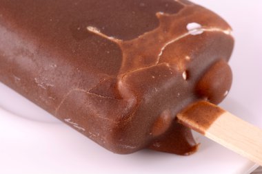 Çikolatalı dondurma yakın çekim