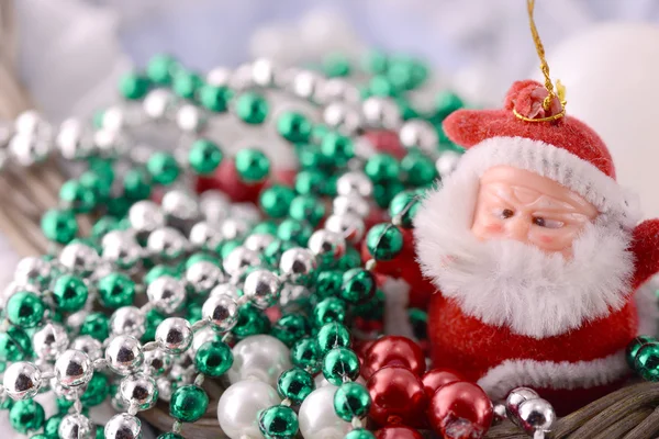 Papai Noel, cartão de convite de Natal, close-up — Fotografia de Stock