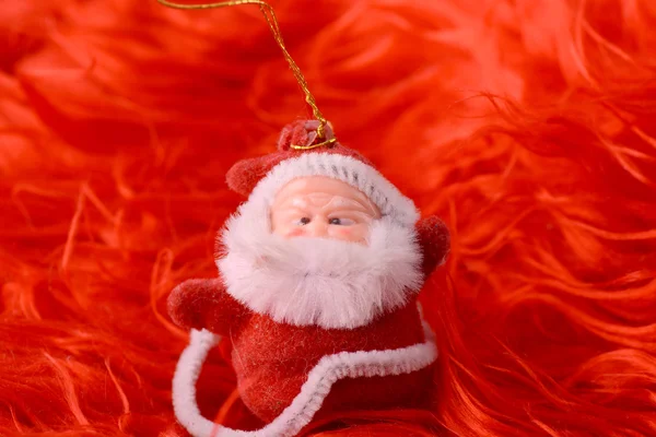 サンタ クロース, クリスマスの招待カードをクローズ アップ — ストック写真