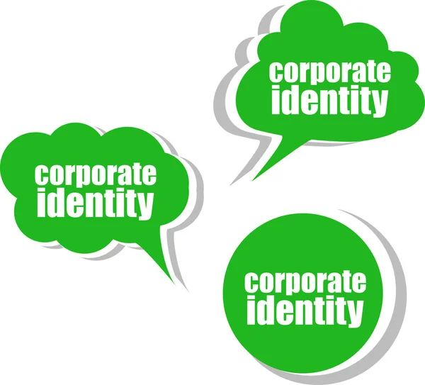 Corporate Identity. Aufkleber, Etiketten, Tags. Banner für Unternehmen, Vorlage für Infografiken — Stockfoto