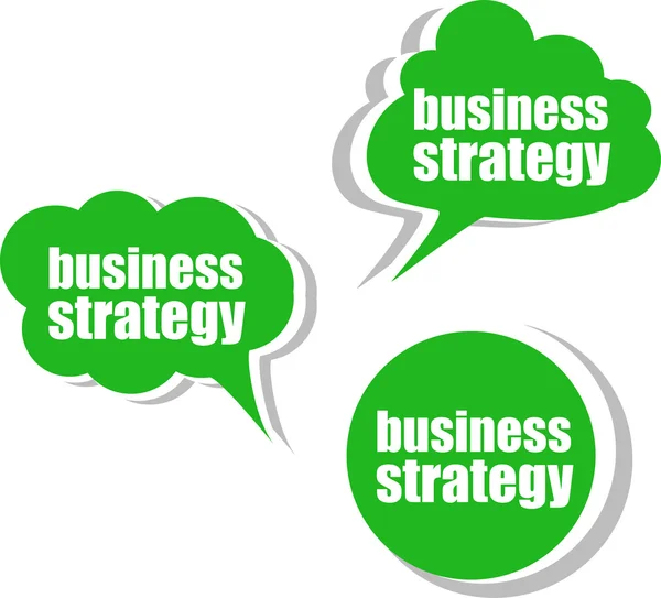 Estratégia de negócios. Conjunto de adesivos, etiquetas, etiquetas. Modelo para infográficos — Fotografia de Stock