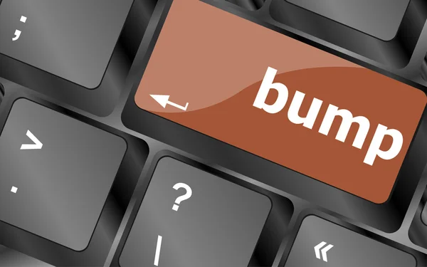 Computertastatur mit Bump-Taste. Geschäftskonzept — Stockfoto