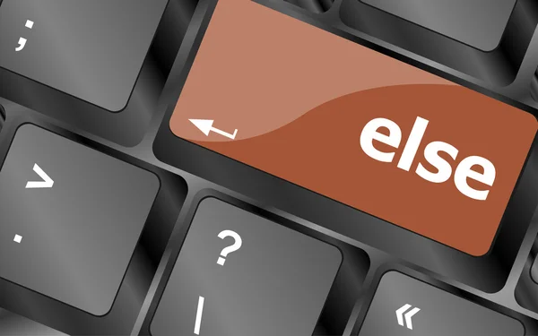 Else button on computer pc keyboard key — Stock Photo, Image