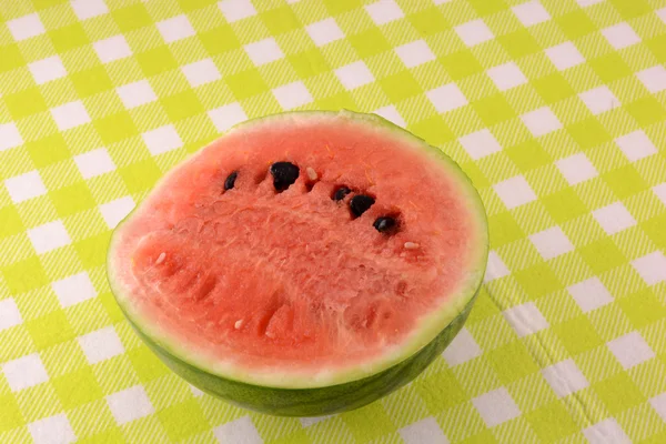 Närbild röd vattenmelon bakgrund — Stockfoto