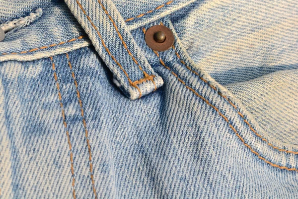 Denim Pocket närbild textur bakgrund av jeans och fickor — Stockfoto