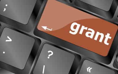 bilgisayar klavye düğme ile grant düğme