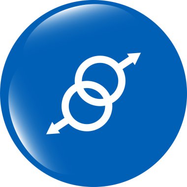 sex web parlak simgesi beyaz üzerinde izole