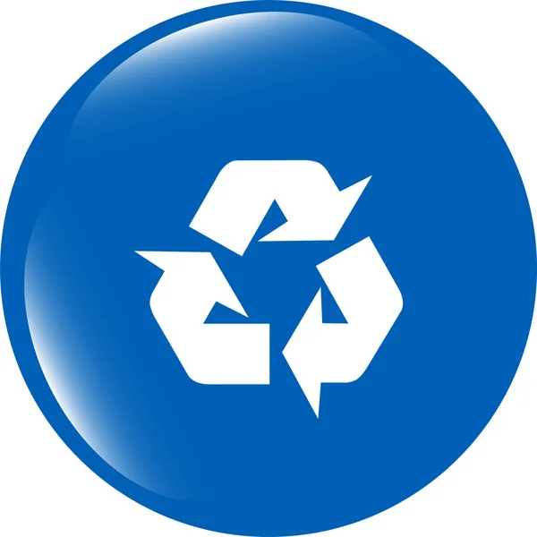 Pictogram Series - Recycle teken geïsoleerd op witte achtergrond — Stockfoto