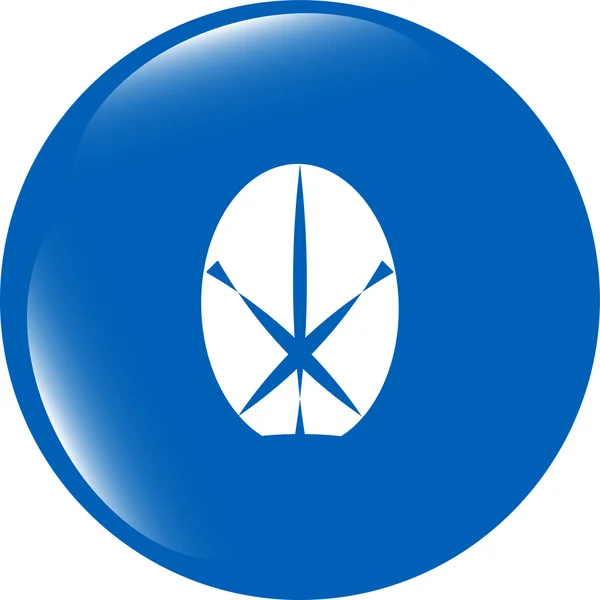 Icono de signo de huevo de Pascua. Símbolo de Pascua — Foto de Stock