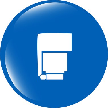 fotoğraf flash web simgesi, beyaz üzerine izole edilmiş düğme