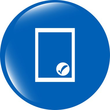 Belge işaret simgesini düzenle. İçerik düğmesini düzenle. Modern UI web sitesi düğmesi