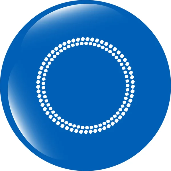 Botones web brillantes con círculos abstractos aislados sobre fondo blanco —  Fotos de Stock