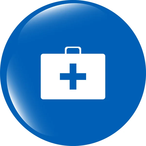 Медицинская икона "Доктор Мешок" на белом — стоковое фото