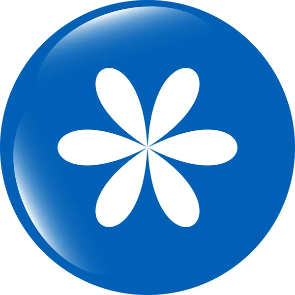Elemento logo fiore di design. icona web isolata su bianco — Foto Stock
