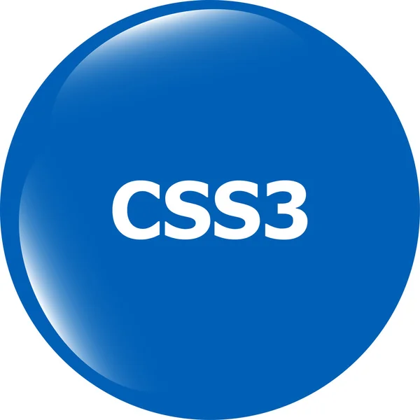 Css style web icon isolated on white, web icon — Stock Photo, Image