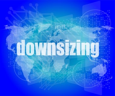 iş kavramı: dijital arka plan üzerinde kelime küçülmesi