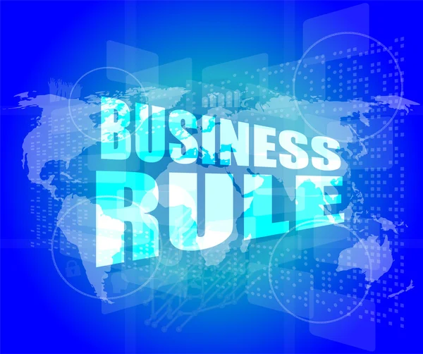 Business regel interface hi-teknologi - Stock-foto