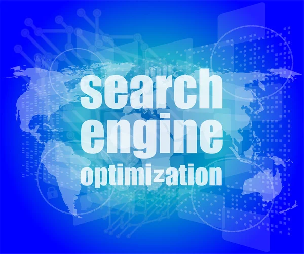 Search Engine Optimization - SEO Entrar janela do navegador — Fotografia de Stock