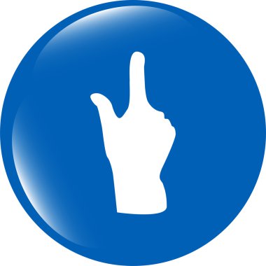 El ağı simgesi gibi, beyaz üzerine izole edilmiş ağ düğmesi