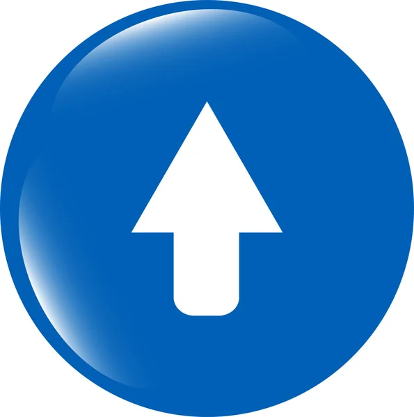 Icon arrow - web button isolated on white background — Stock Photo, Image