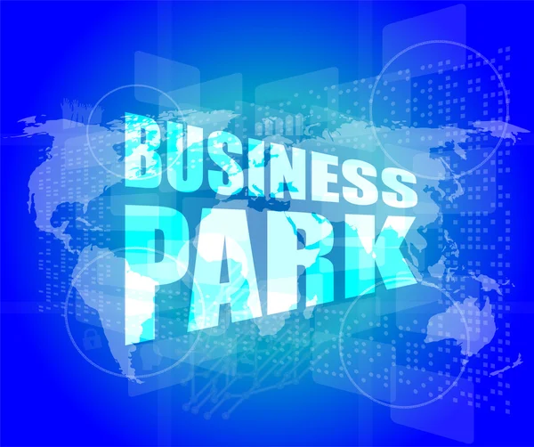Business park interface hi-teknologi - Stock-foto