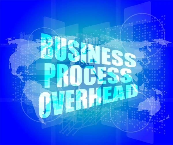 Geschäftsprozess Overhead Schnittstelle hallo Technologie — Stockfoto