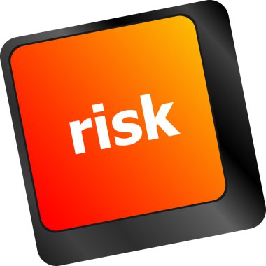 Risk yönetimi klavye anahtarı iş sigortası kavramını gösterir