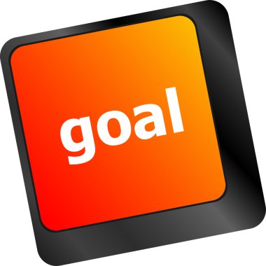 Bilgisayar klavyesindeki hedef düğmesi - iş konsepti