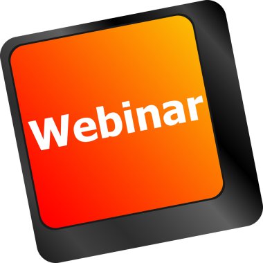 bilgisayar klavye tuşu düğmesini Webinar