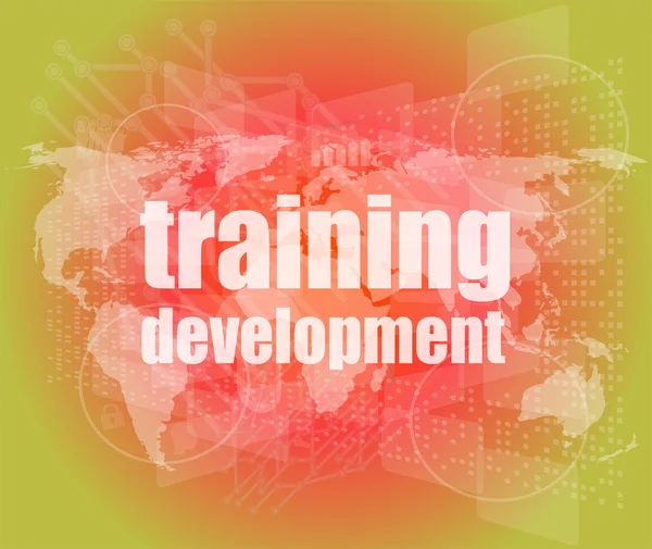 Education and learn concept: Training Development on digital screen — Stock Photo, Image