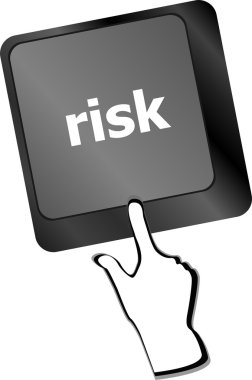 Risk yönetimi klavye anahtarı iş sigortası kavramını gösterir