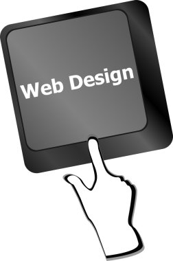 Düğme tuşundaki web tasarımı metni