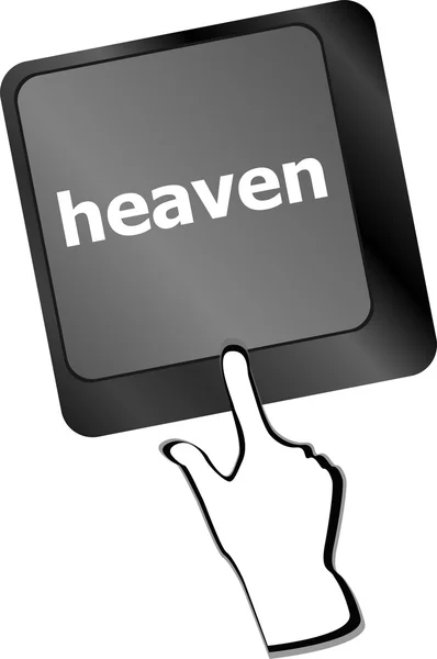 Heaven button on the keyboard keys — Stock Photo, Image