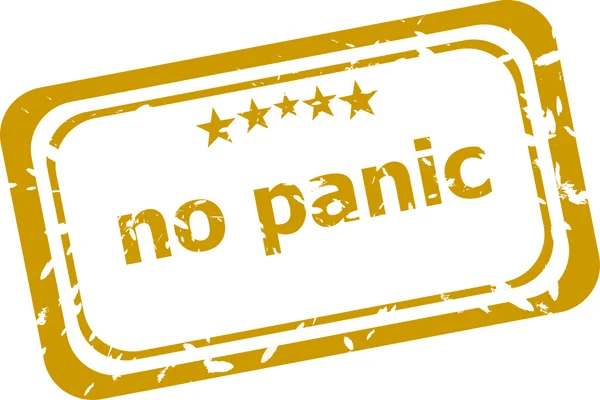 No panic stamp isolated on white background — Stock Photo, Image