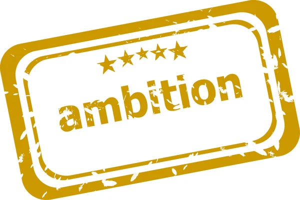 Ambition stamp isolated on white background — Stock Photo, Image