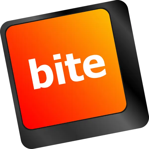 Bita enter-knappen på datorn pc klaviatur nyckel — Stockfoto