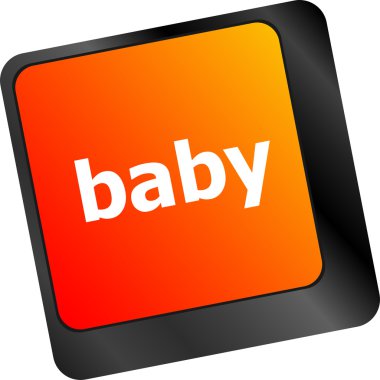 klavye ile bebek kelime bilgisayar düğme Tarih