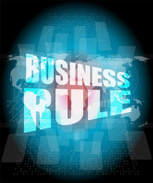 Business rule interface hi technology — Stock Photo, Image