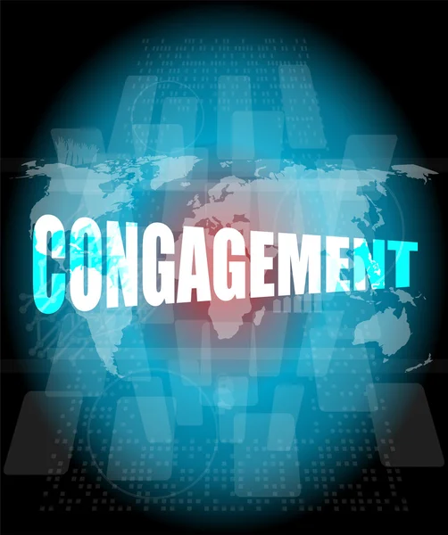 管理概念: デジタル画面上の congagement 単語 — ストック写真