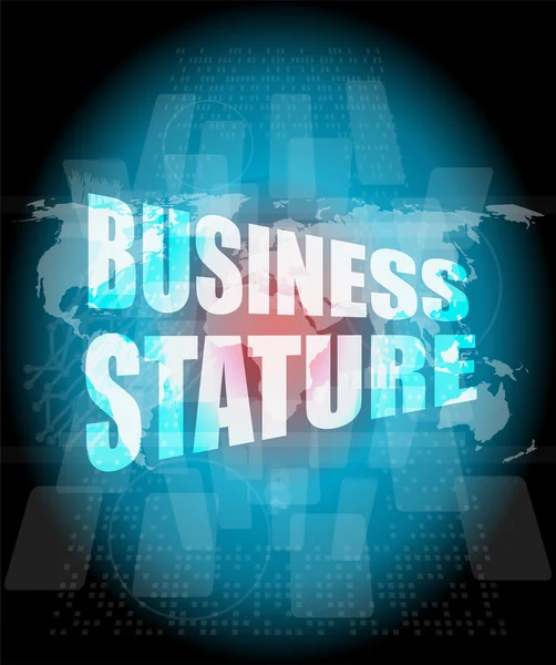 Business stature interface hi technology — Stock Photo, Image