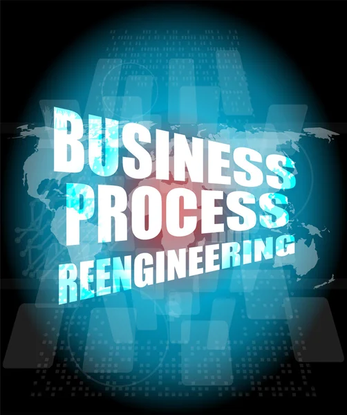 Business process reengineering interface hi technology — Stock Photo, Image