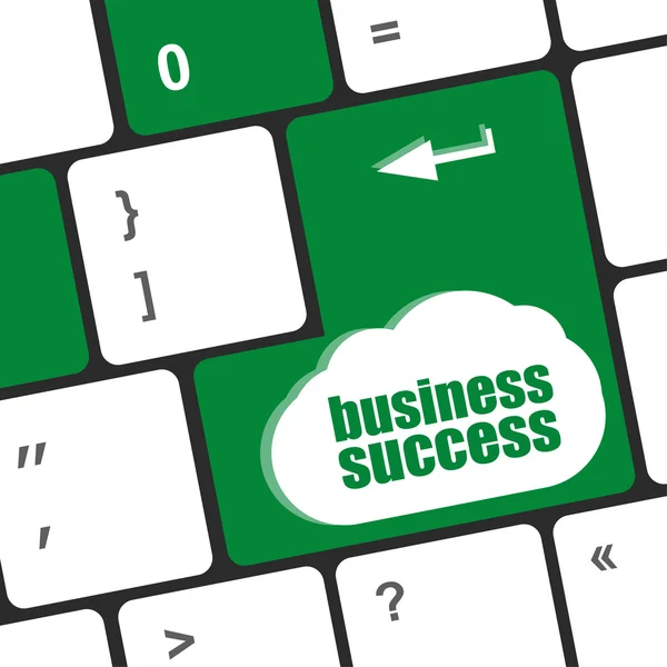 Business success button on computer keyboard key — Stock Photo, Image