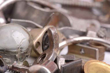 eski vida ve metal baş toplama tırnak