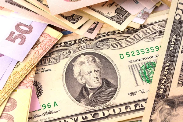 European and american money background — Stock Photo, Image