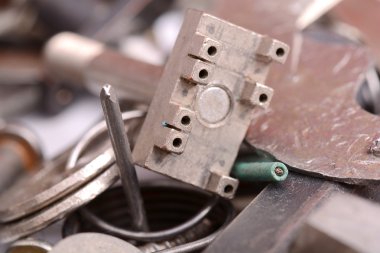 eski vida ve metal baş toplama tırnak