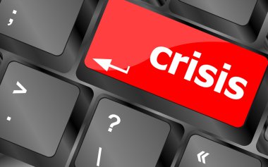 kriz riski yönetimi anahtar gösteren iş sigorta kavramı vektör