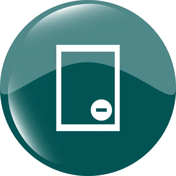 Icona del segno del file di testo. Elimina vettore simbolo documento file — Vettoriale Stock