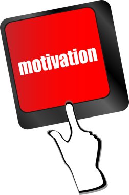 bilgisayar klavye anahtar vektör motivasyon düğmesini