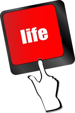 Anahtar yaşam yerine girmek anahtar - sosyal kavramı vektör